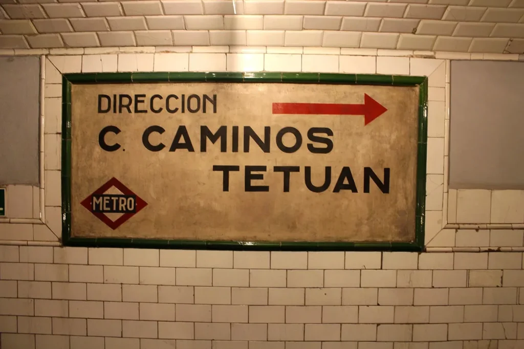 estacion fantasma chamberi en direccion caminos de teutan