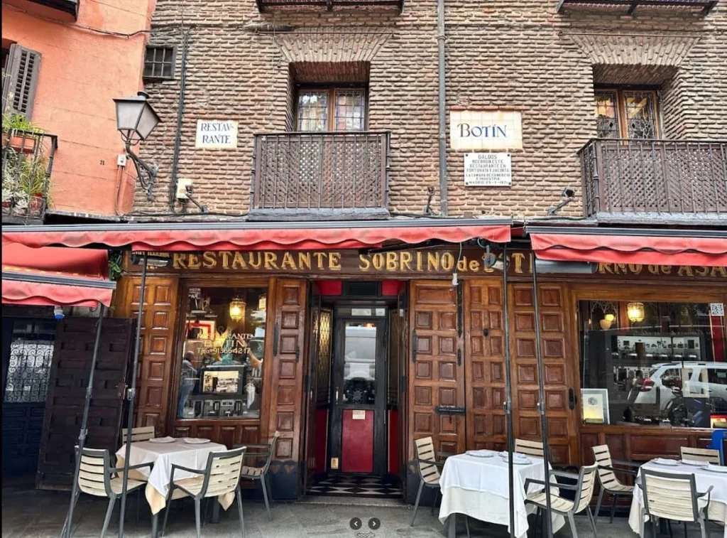 terraza en sobrino de botin madrid