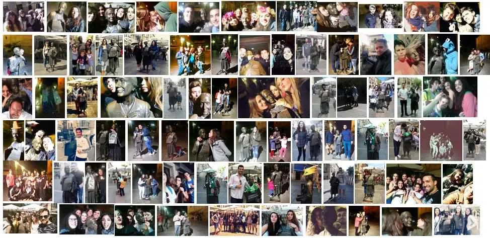collage de selfies con leoncia gomez galan