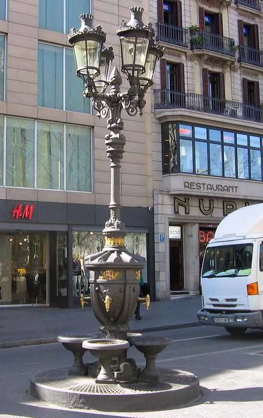 fuente de canaletas barcelona