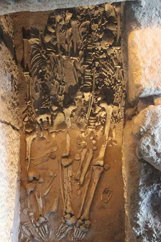 restos humanos en el museo de la almoina valencia