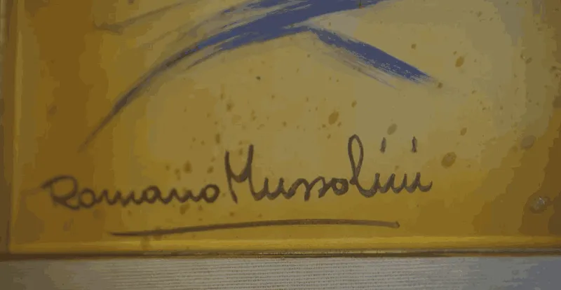 firma de romano mussolini