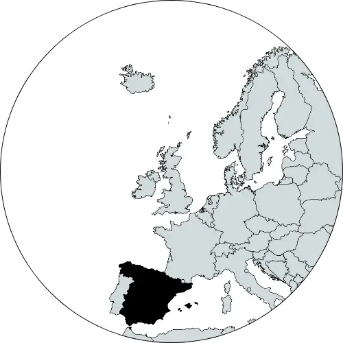 mapa de europa - españa