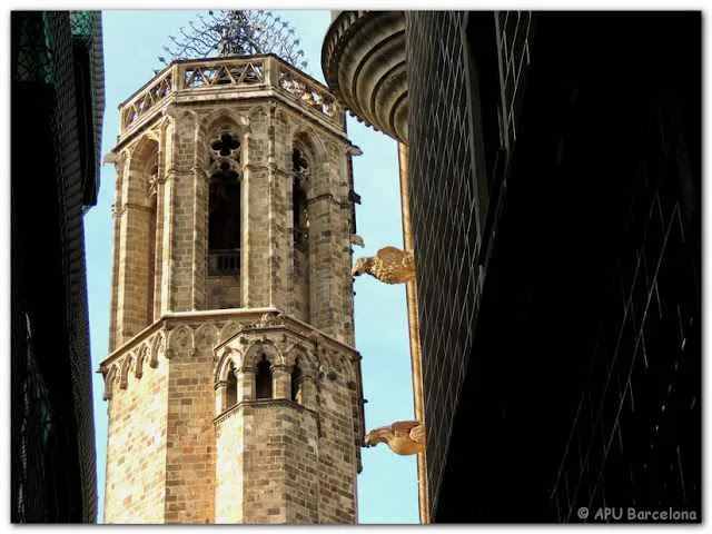 Campanario visto desde la calle Freneria