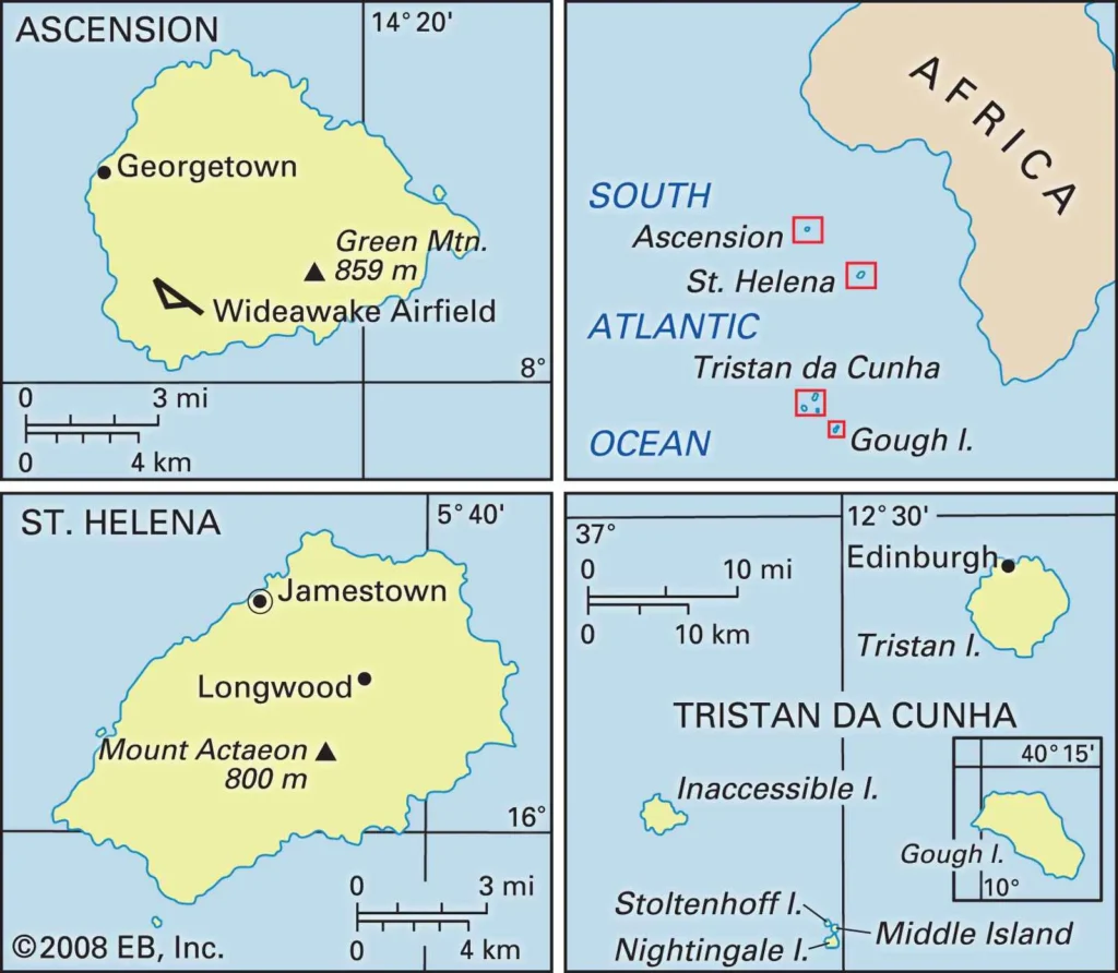 islas britanicas en la costa de africa