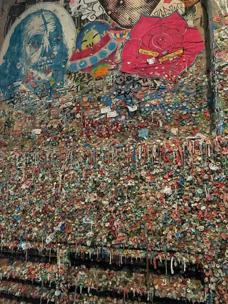 Arte de chicles en Pike Place Market