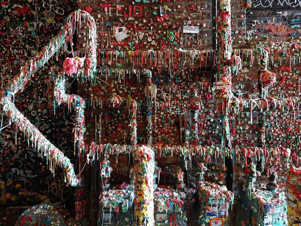 El famoso Muro de Chicles de Seattle