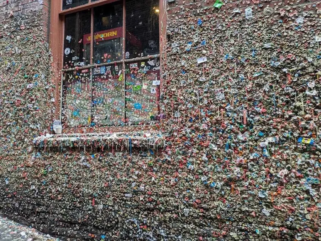 El famoso Muro de Chicles de Seattle