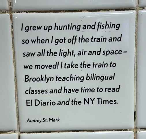 Las citas reflejan las experiencias de los inmigrantes en Nueva York.