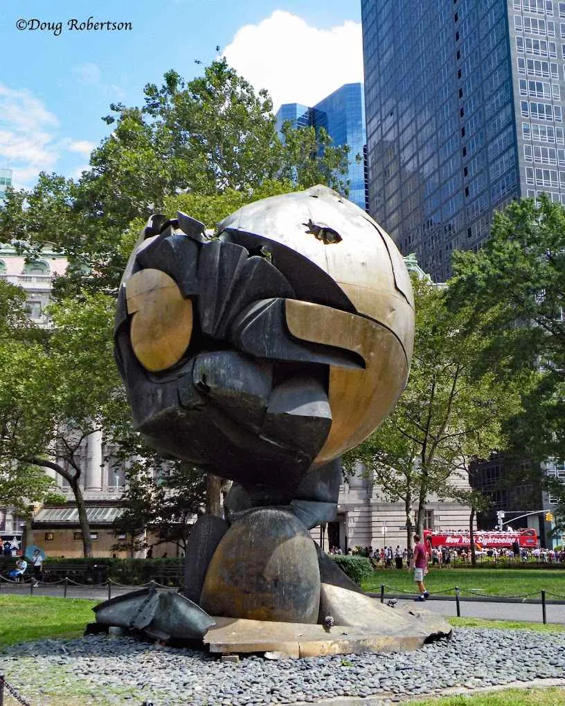 La Esfera Koenig dañada del World Trade Center ahora en exhibición
