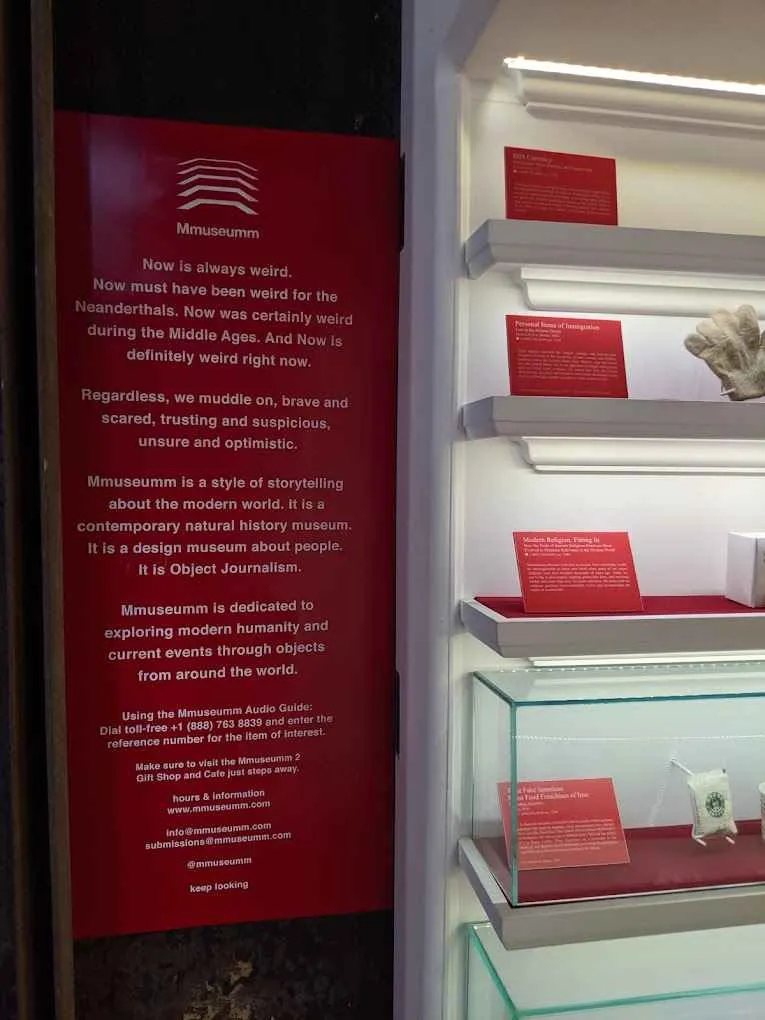 Espacio pequeño, grandes historias: Mmuseumm