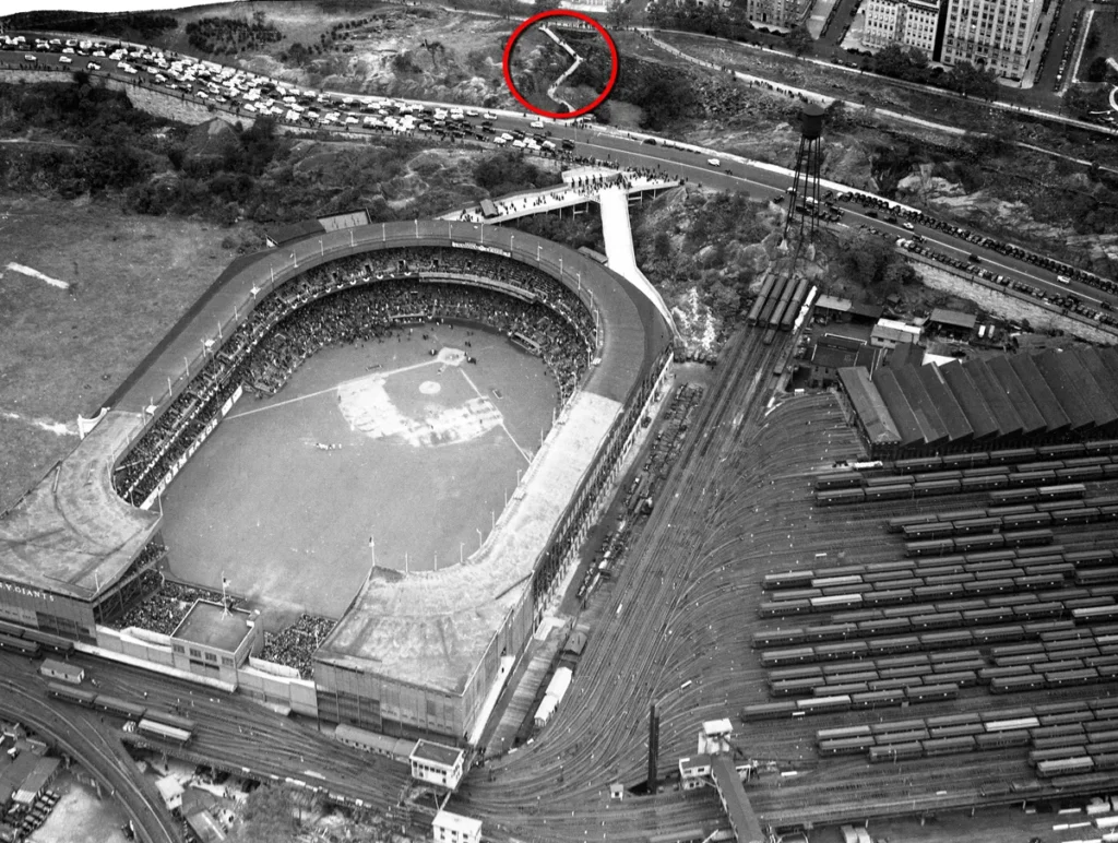 Escalera al cielo: Polo Grounds estadio de los giants de new york