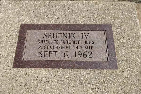 lugar donde se estrello el satelite sovietico sputnik IV en wisconsin