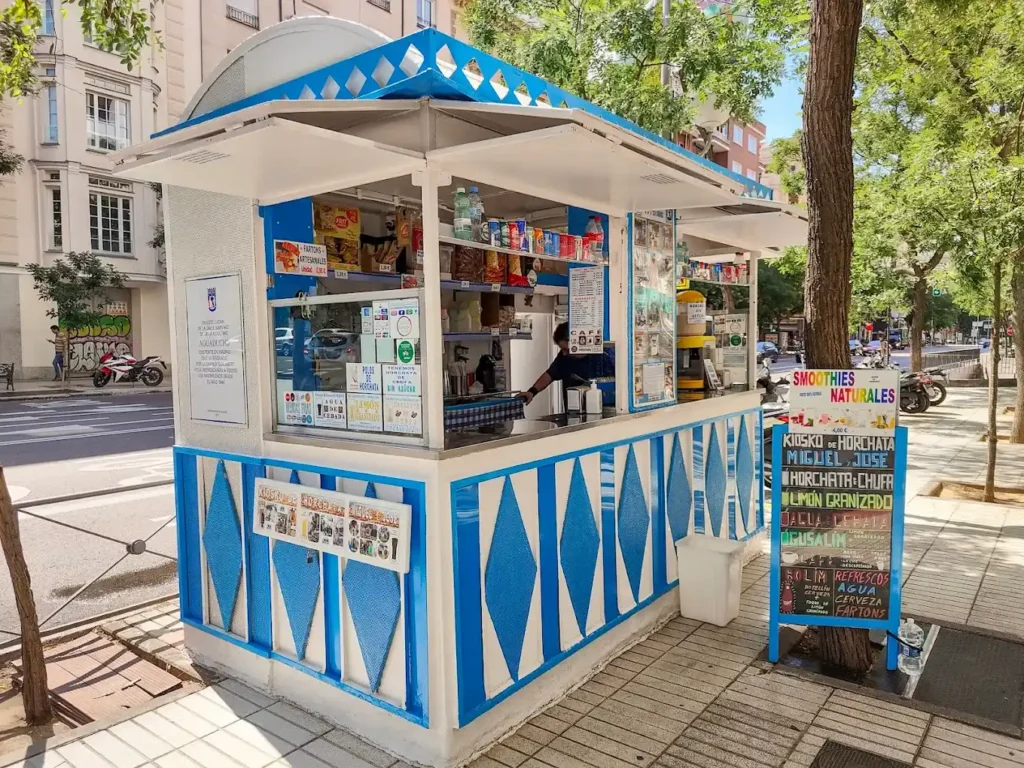 kiosko horchata en la calle narvaez