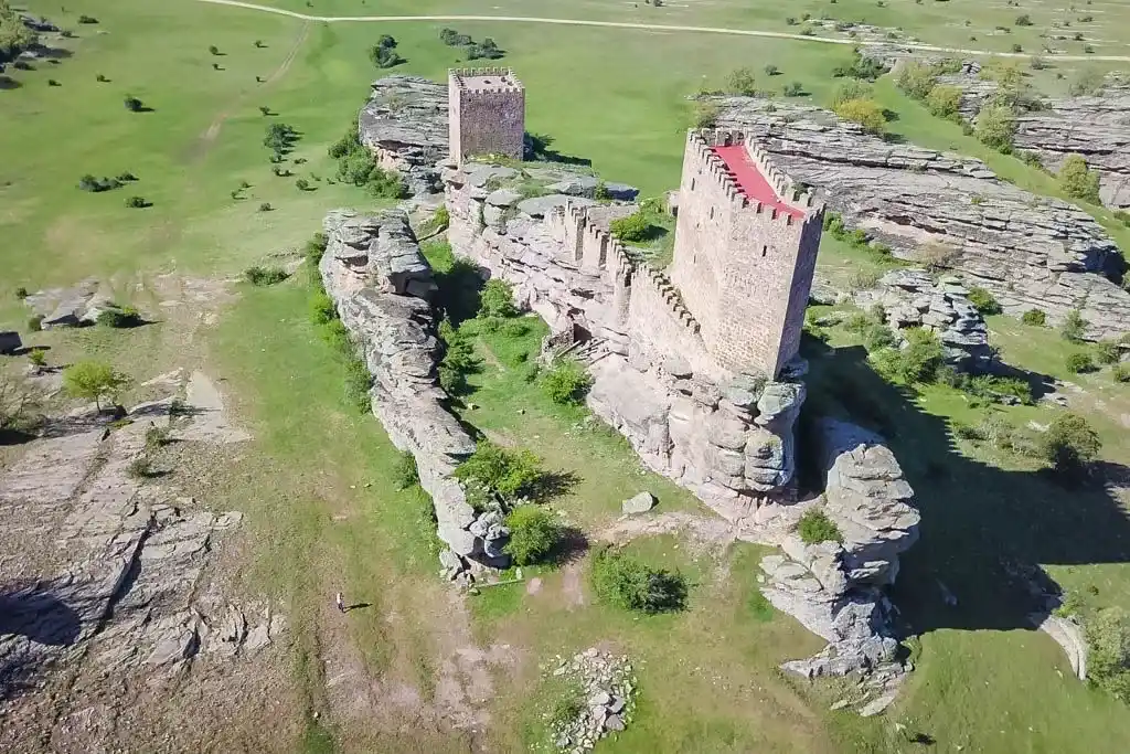 castillo de zafra desde el aire