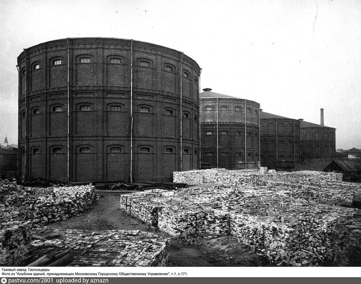 fotos historicas de los gasometro de moscu