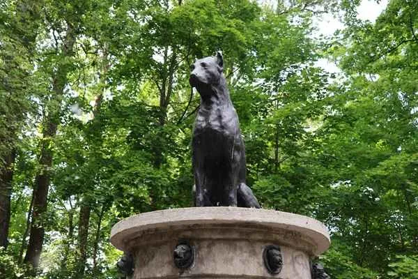 monumento en san petersburgo al perro de pavlov
