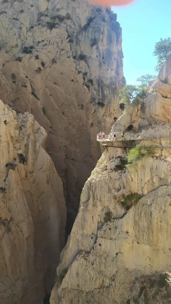 precipicio en el caminito del rey