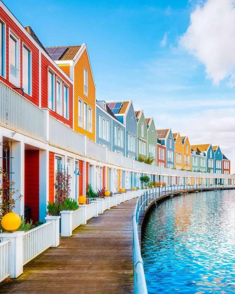 casas arcoiris en Houten, utrecht