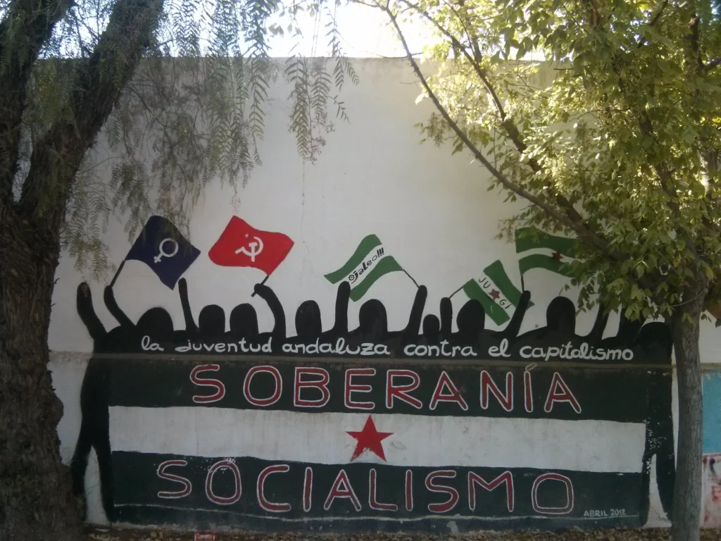 grafiti comunista en marina dela