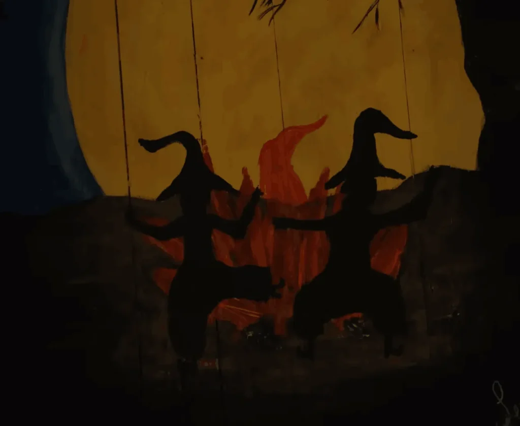 decoracion de las casas en forma de brujas