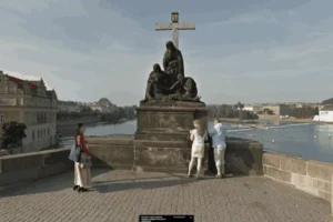 el lugar viral de tiktok y reels donde David Gahan se tomo la foto en praga en 1988