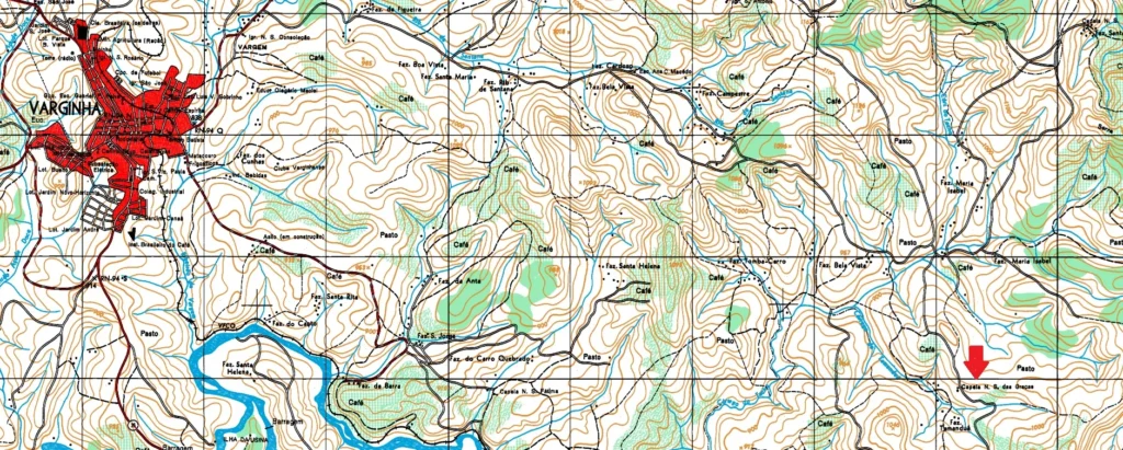mapa de varginha 1969